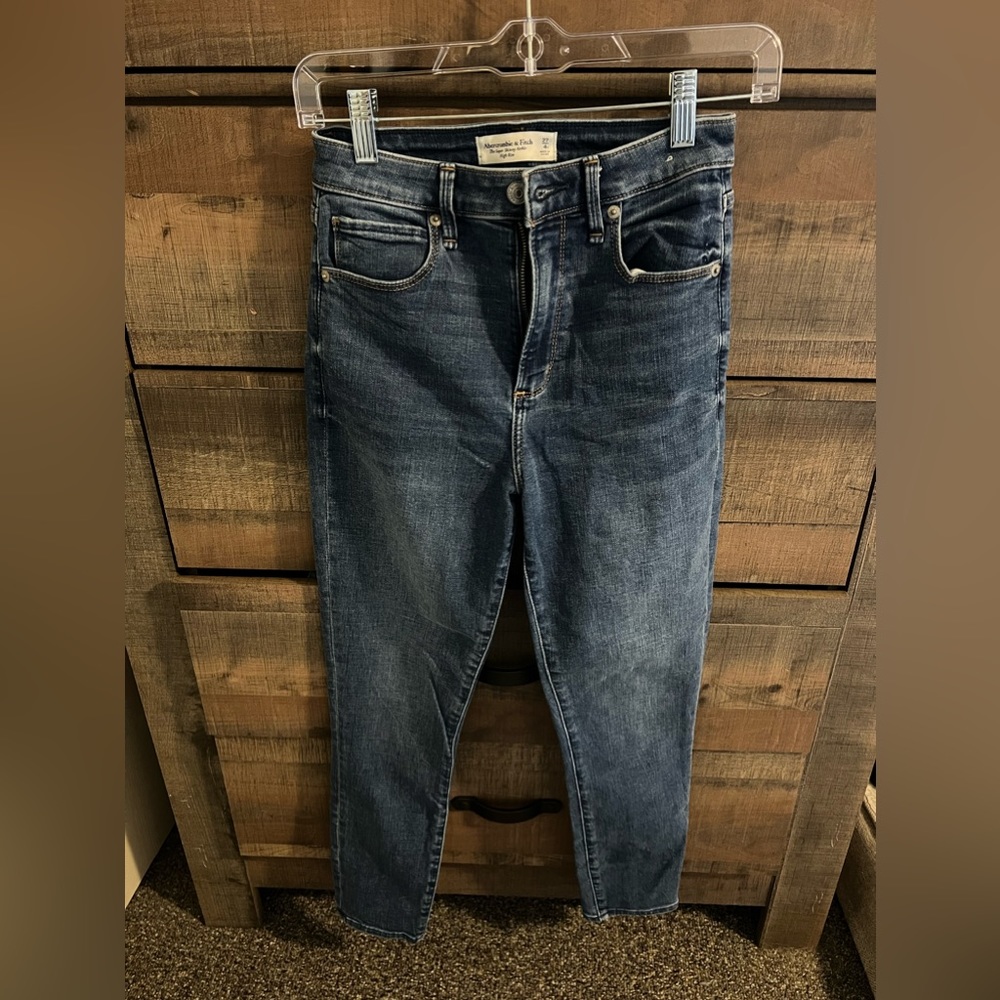 Abercrombie Curve Love The Super Skinny Ankle High Rise
